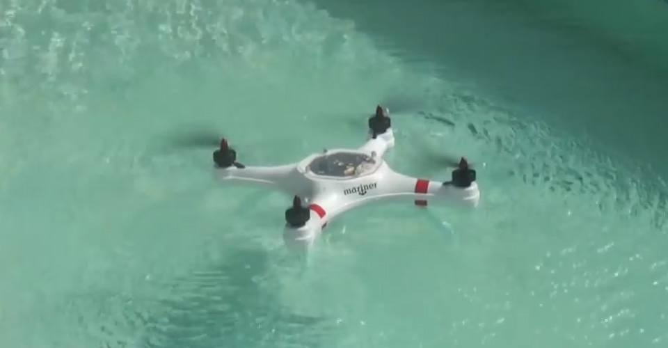 marine water drone quadcopter
