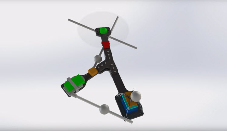 Monospinner, 's werelds simpelste drone met 1 motor