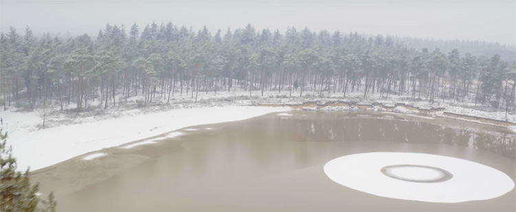 Winter landschap Treek Leusden door de Flying Dutch Fenix