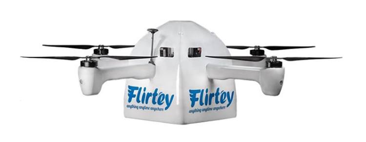 Flirtey onthult nieuwe bezorgdrone, goedgekeurd door FAA
